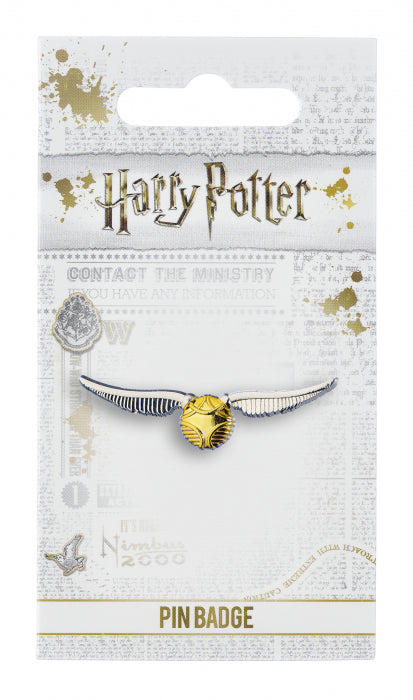 
            
                Load image into Gallery viewer, Snitch Pin Badge Harry Potter Silver Gold
            
        