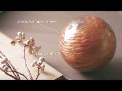 Ball Rheoscopic Fluid Planet in Sun Gold
