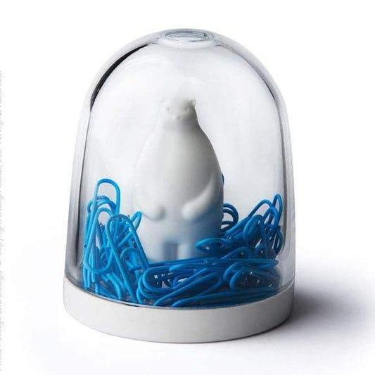 POLAR BEAR ON ICE CLIP HOLDER