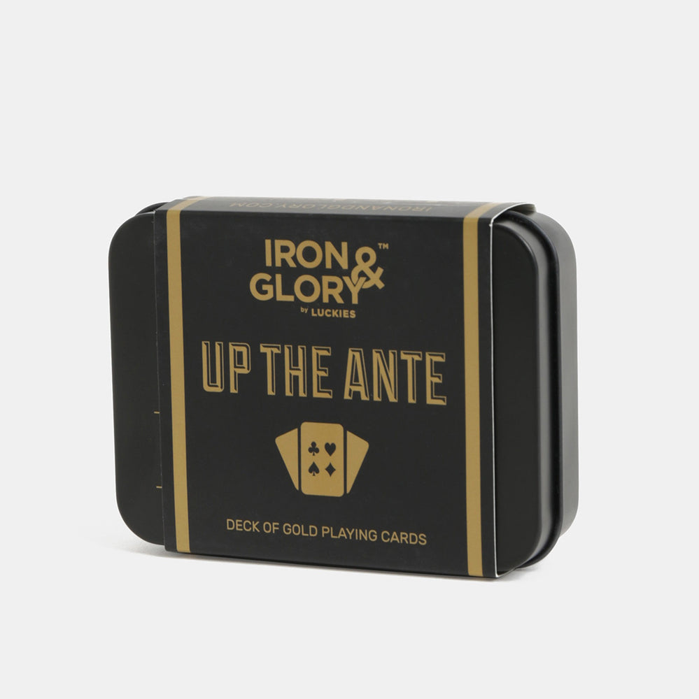 Playing Card Set 'Up the Ante' Iron and Glory Gold
