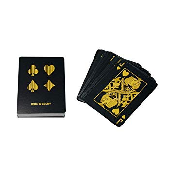 Playing Card Set 'Up the Ante' Iron and Glory Gold