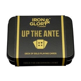 Playing Card Set 'Up the Ante' Iron and Glory Gold