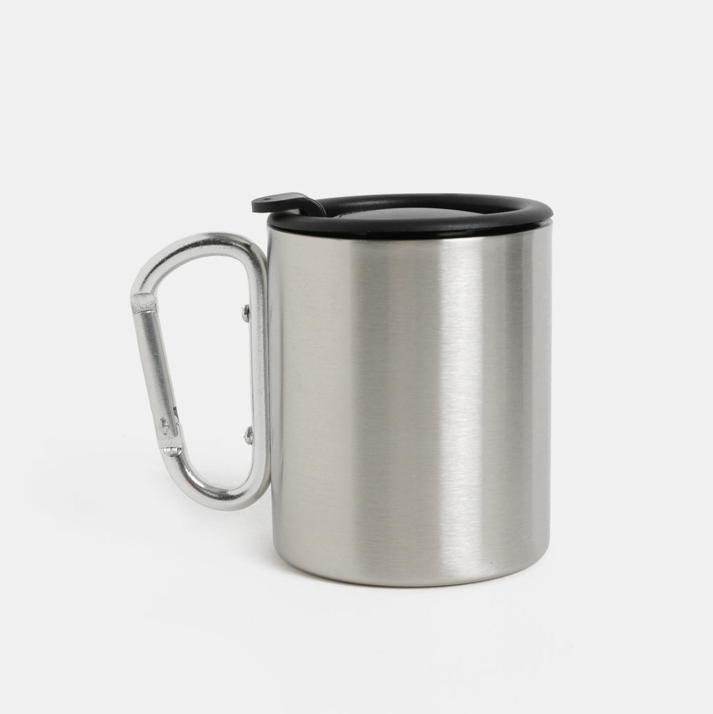 Camping Mug in Silver | Iron and Glory Happy Camper