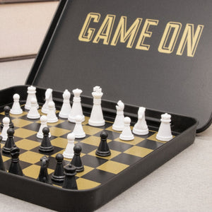 Chess set magnetic mini travel size by Iron and Glory - Game on