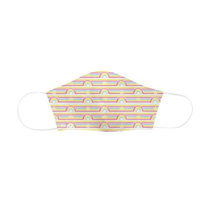 Kids Face Mask Rainbow and Stars Design