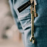 Bottle opener wrench by Iron and Glory in brass