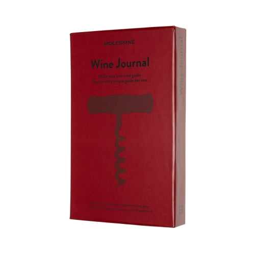 Moleskine Journal for wine recording and personalising in Bordeaux red