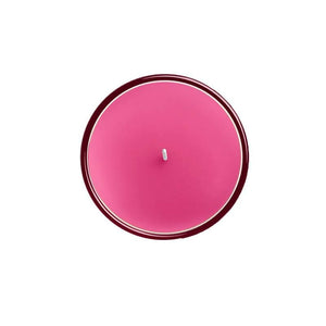 Candle Scented Spicy Cinnamon 'Its cold outside' in Glass in Red & Pink