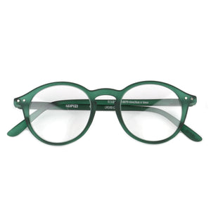 Reading Glasses Unisex Frame D +2 Green Crystal