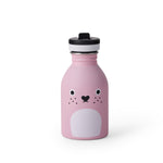 Small water bottle 9oz stainless steel in pink
