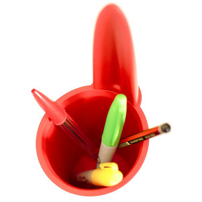 Desk tidy Bic pen lid  | Red