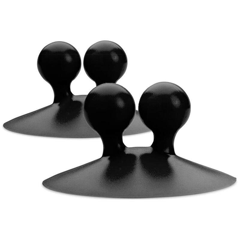 Jot Self Adhesive Suction Hook 4 Pack Black