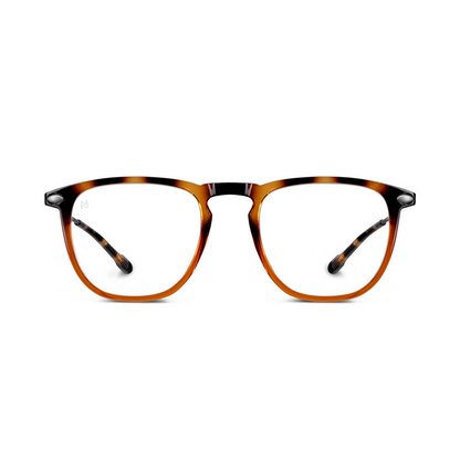 Reading Glasses +2.5 Tortoise Bronze Dino with Case Nooz
