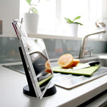 Lean desk tidy in black