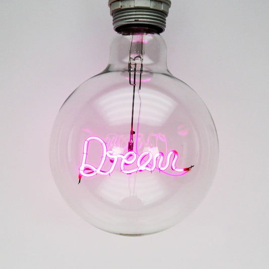 Dream Filament Purple Lamp Exposed Bulb Steepletone LED