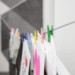 Mini clothespin photo holder