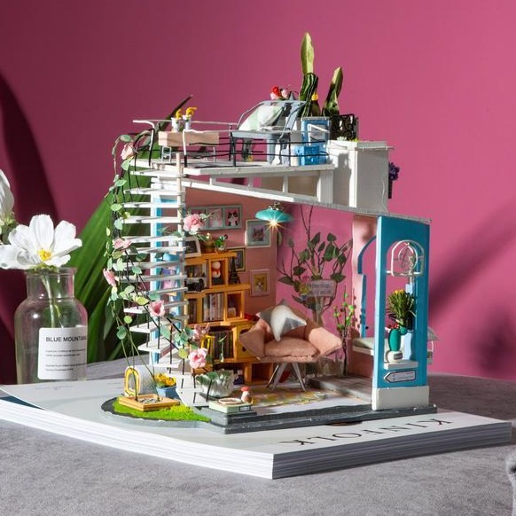3D Puzzle DIY Miniature Dollhouse Dora's Loft