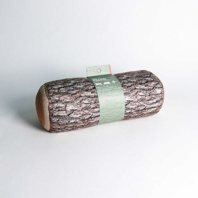Pillow Log HD Print in Brown
