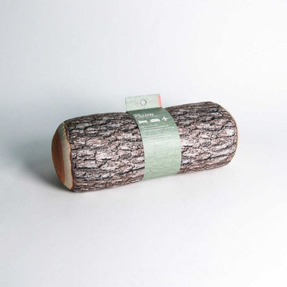Pillow Log HD Print in Brown