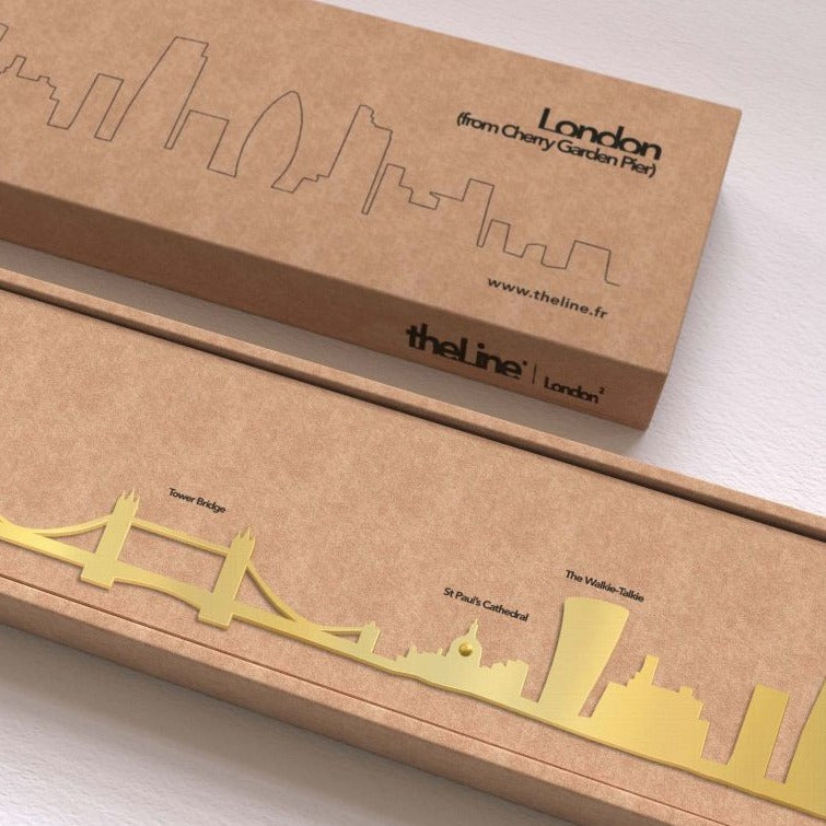 London Skyline 2 Wall Art Steel Gold The Line
