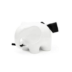 Memo Elephant Ceramic Dry Wipe Statue in White Luckies