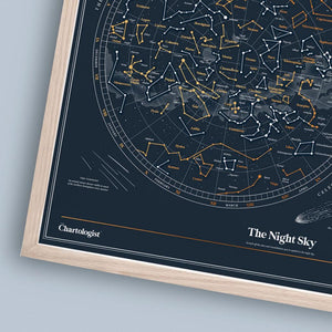 Scratch Poster Print The Night Sky The Chartologist