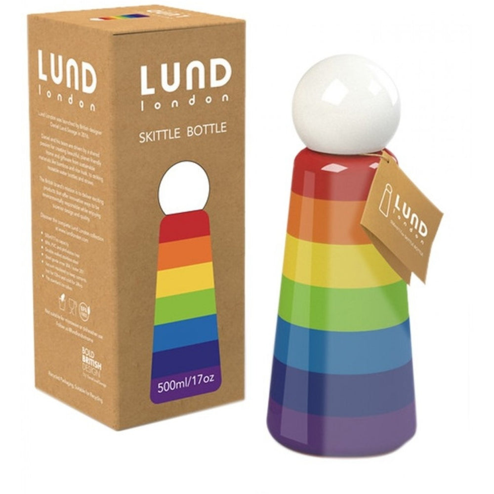 Skittle Bottle 500ml Rainbow Hot/Cold Thermos Lund London