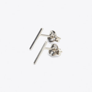 Stud earrings in gift bottle with thin wire design from solid sterling silver