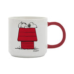 Mug with Peanuts Snoopy 'Allergic to mornings' in white