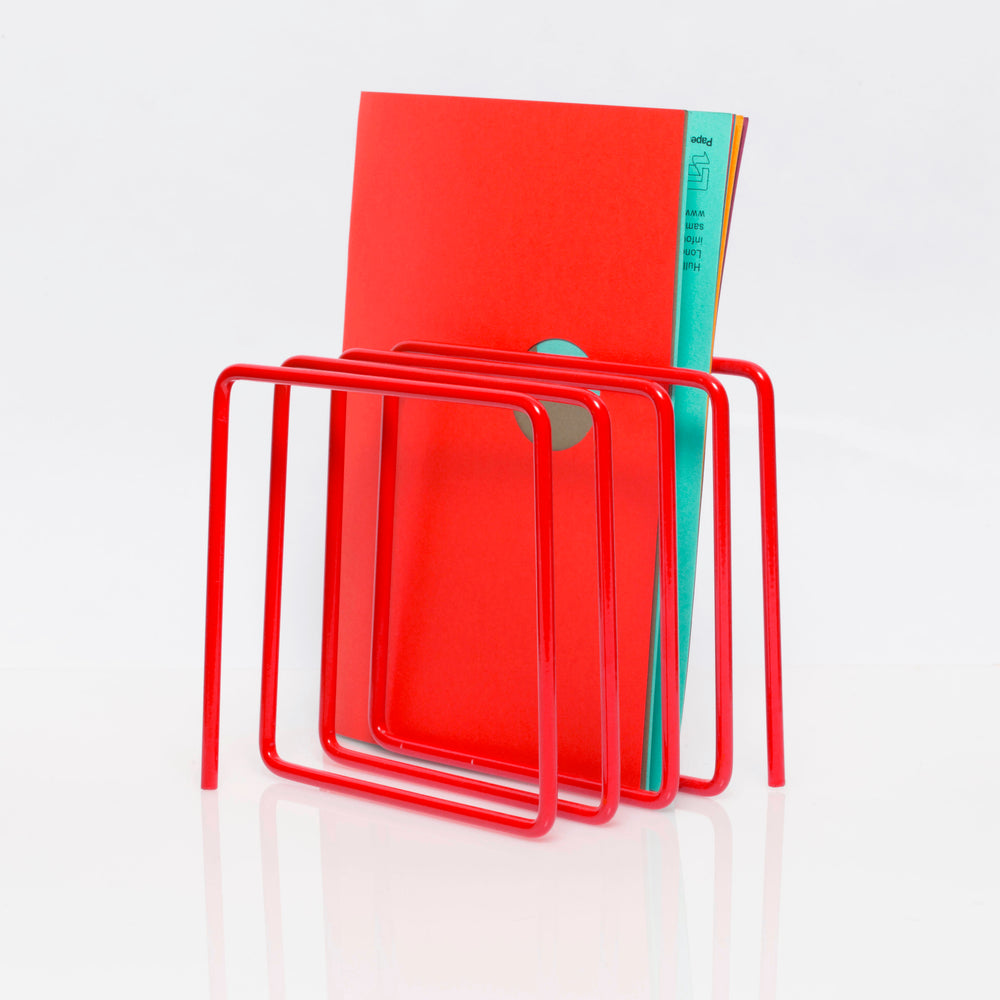 
            
                Load image into Gallery viewer, DISCONTINUED - Magazine rack red
            
        