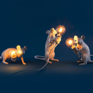 Mouse Lamp Sitting White LED Seletti