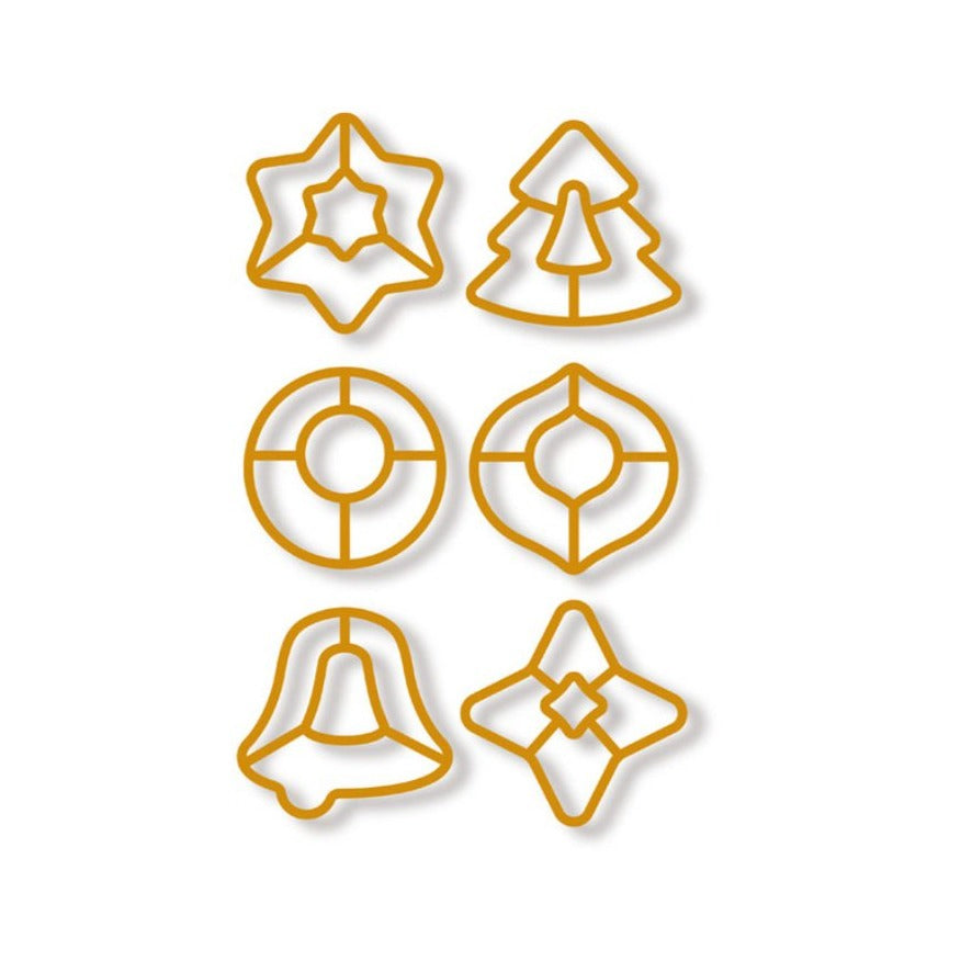 Christmas Cookie Cutter and Ribbon Set 6pcs