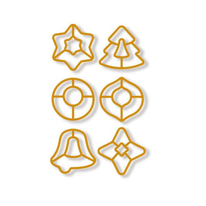 Christmas Cookie Cutter and Ribbon Set 6pcs