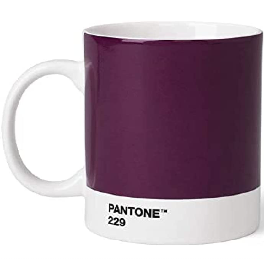 Pantone Mug Aubergine 229 Purple White Fine China
