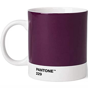 Pantone Mug Aubergine 229 Purple White Fine China