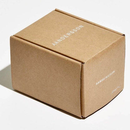 Geometric square and circle contrasting handle mug 'Alwin' in dark grey