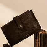 Travel Document Wallet Black Snake