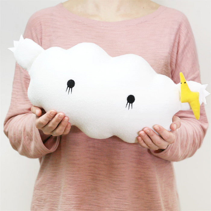 Storm Cloud Cushion White Cuddly Toy Ricestorm Noodoll