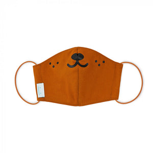 Face Mask Children's Reusable Riceleon 2 Teddy Bear Brown