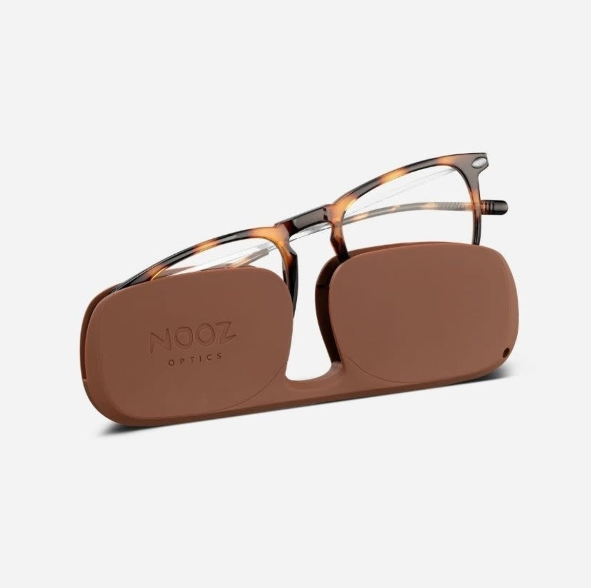Reading Glasses +1 Tortoise Dino with Case Nooz