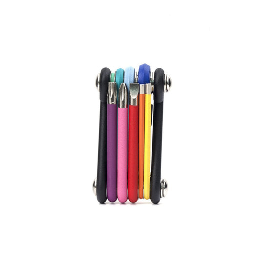 Rainbow Multi Tool Set in Red Orange Yellow Green Blue Purple and Black