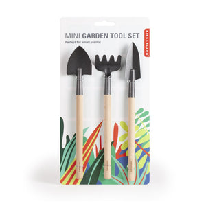 Mini Garden Tool Set in Wood and Steel