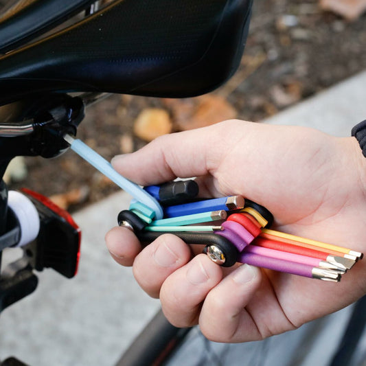 Rainbow Multi Tool Set in Red Orange Yellow Green Blue Purple and Black