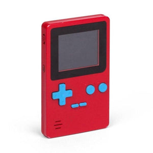 Retro Handheld Game Console in Red and Blue
