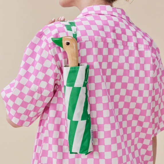 Original Duck Head Umbrella Compact Green Kelly Bars