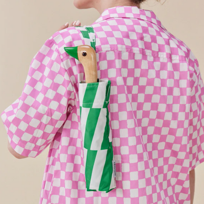 Original Duck Head Umbrella Compact Green Kelly Bars