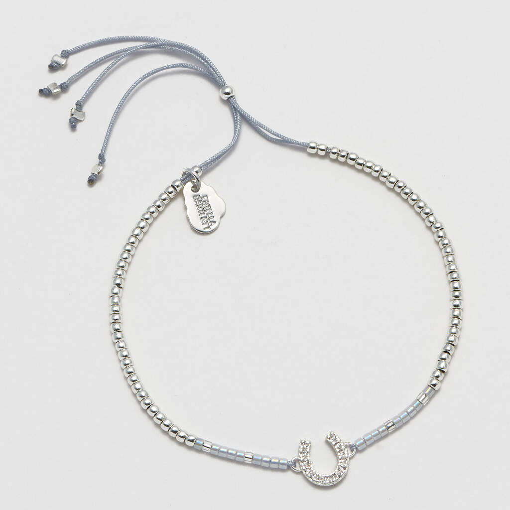 Bracelet Horseshoe Charm Silver Plated