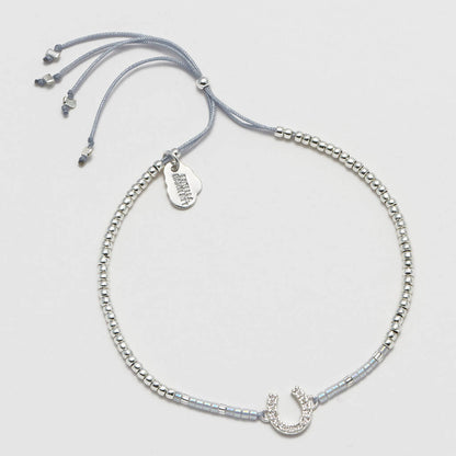 Bracelet Horseshoe Charm Silver Plated