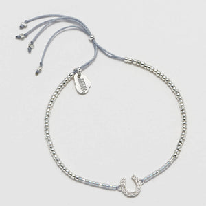 Bracelet Horseshoe Charm Silver Plated