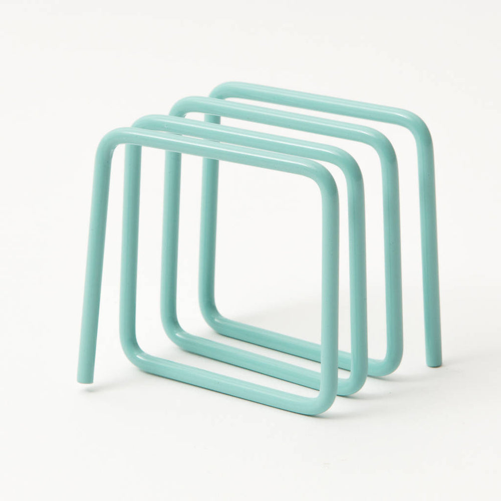 Contemporary Letter Rack Letter rack in mint blue